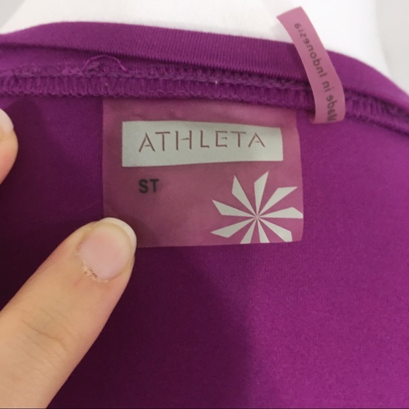 Athleta Nectar Faux Wrap Dress Purple Small Tall - Picture 12 of 15